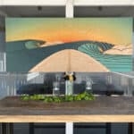 surf art gallery, 3d wave art, wood wall sculptures, Laguna Beach art galleries