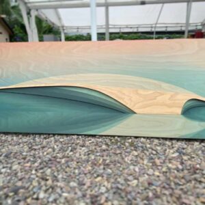 wave art, surf art, 3d wave, modern coastal, wood wall sculpture