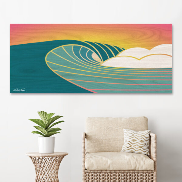 ocean wave art, wave prints, wave painting