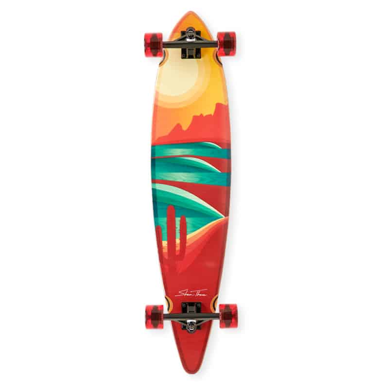 longboard art, bamboo skateboard cruiser, skateboard wall art