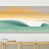 Modern coastal wall art, wave painting, wave art