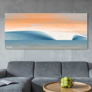 coastal wave artwork, wave prints, wave painting