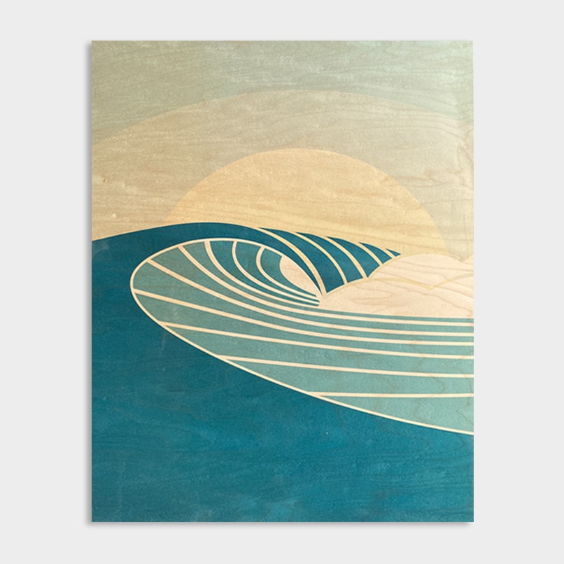 wave art, wave print, surf art
