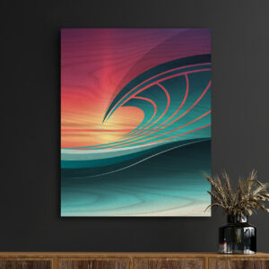 coastal modern wave art, wave artist, ocean wave print