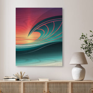 coastal modern wave art, wave artist,